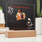 TO MY REMARKABLE DAUGHTER, ACRYLIC SQUARE PLAQUE WITH WOODEN LED BASE, CONGRATULATION ON YOUR GRADUATION, GRADUATION GIFT FOR HER