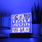 Personalized Acrylic Photo Plaque, Mother's Day Gift, Custom Light for Mom, Mother's Day LED Night Light, Gifts for Mom, Family, Birthday