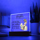 TO MY AMAZING DAUGHTER, ACRYLIC PLAQUE WITH WOODEN LED BASE, DAUGHTER GIFT FROM MOM, BIRTHDAY GIFT FOR DAUGHTER