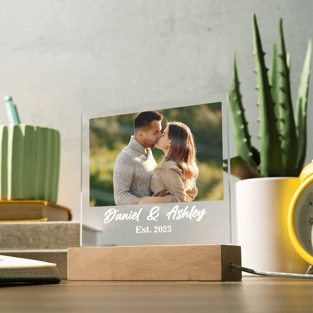 Personalized Acrylic Couple Photo With Custom Message Plaque  Gift for Him, Anniversary Gift for Husband,  Wedding Gift, Valentine's Day Gift, Anniversary Gift, Couple Gifts For  Him Her