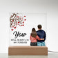 Couple Acrylic Plaque, Valentines day gift for husband, Wife Anniversary gift, Wedding gifts, Engagement Gift for him and Her