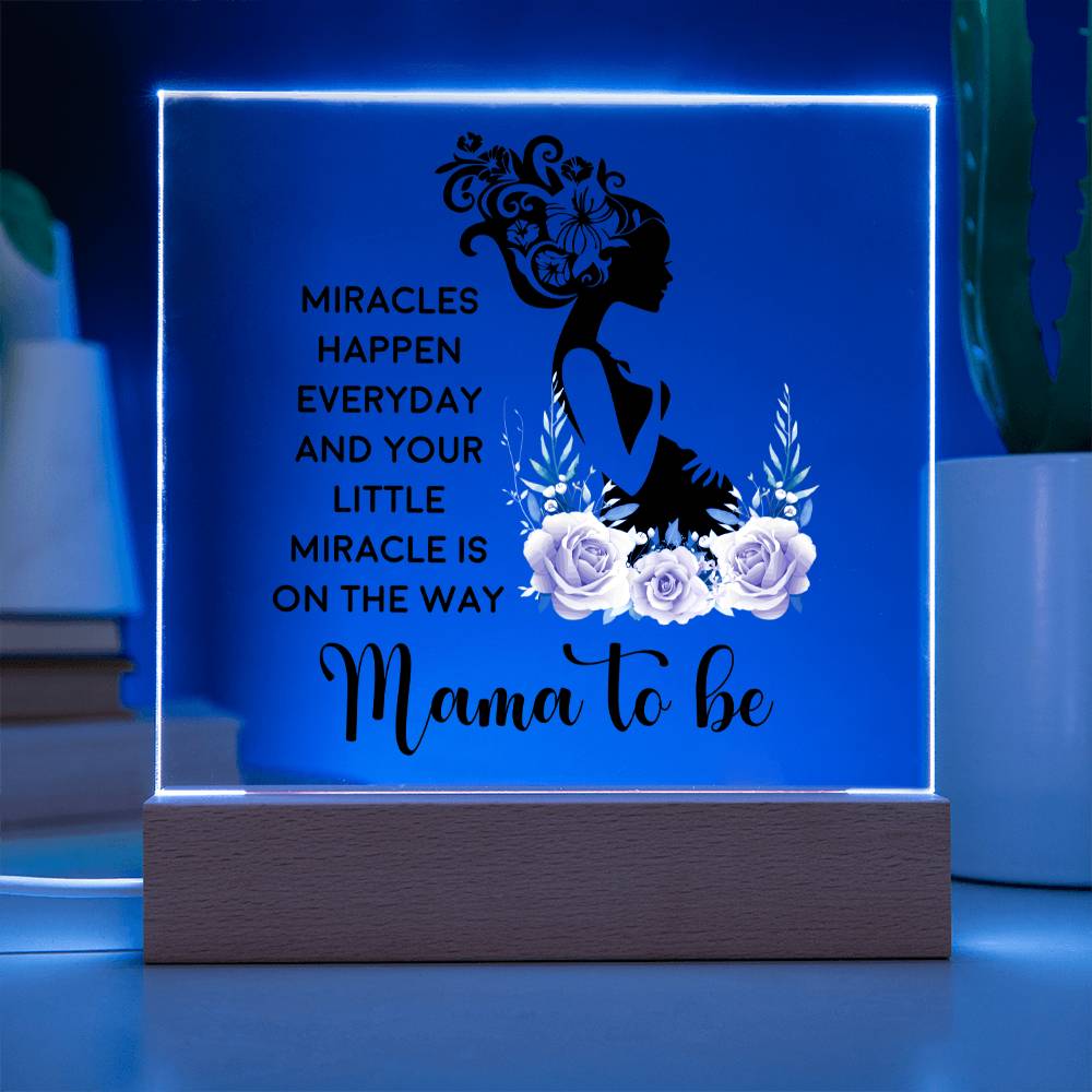 Mother's Day Acrylic LED Night Light, Gifts for Mama, Custom Acrylic Lamp, Custom Light for Mom, First Mothers Day, Mom Birthday Gifts, Unique Birthday Decor For Mama