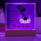 Mother's Day Acrylic LED Night Light, Gifts for Mama, Custom Acrylic Lamp, Custom Light for Mom, First Mothers Day, Mom Birthday Gifts, Unique Birthday Decor For Mama