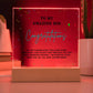 TO MY AMAZING SON, CONGRATULATION ON YOUR GRADUATION, GIFT FOR GRADUATION, ACRYLIC PLAQUE WITH WOODEN LED BASE, GRADUATION GIFT FOR SON