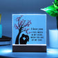 Couple  Acrylic Square Plaque with LED Base or Wooden Base, Valentines Gift for Her and Him, Gift For Couples, Anniversary Gift, Gift For Husband, Birthday Gift