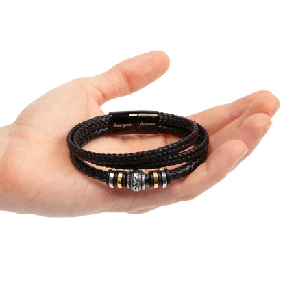 TO MY DAD, LOVE YOU FOREVER BRACELET, FATHER'S DAY GIFT WITH MESSAGE CARD, GIFT FOR DAD, UNIQUE GIFT