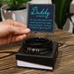 LOVE YOU FOREVER MEN'S BRACELET FOR DADDY, FATHER'S DAY/ BIRTHDAY GIFT FOR HIM, BRACELET WITH MESSAGE CARD FOR YOUR FATHER, FROM DAUGHTER/SON