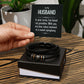 TO MY HUSBAND LOVE YOU FOREVER MEN'S BRACELET FOR HUSBAND, BIRTHDAY/ANNIVERSARY GIFT FOR HIM, BRACELET WITH ENGRAVED MESSAGE AND MESSAGE CARD FOR YOUR HUSBAND