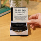 TO MY DAD, LOVE YOU FOREVER BRACELET, FATHER'S DAY GIFT WITH MESSAGE CARD, GIFT FOR DAD, UNIQUE GIFT