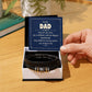YOU ARE MY ROCK, MY CONFIDANT AND BIGGEST CHEERLEADER, LOVE YOU FOREVER MEN'S BRACELET FOR DAD, FATHER'S DAY/ BIRTHDAY GIFT FOR HIM, BRACELET WITH MESSAGE CARD FOR YOUR FATHER