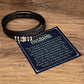 TO MY INCREDIBLE HUSBAND, LOVE YOU FOREVER MEN'S BRACELET FOR HUSBAND, BIRTHDAY/ANNIVERSARY GIFT FOR HIM, BRACELET WITH ENGRAVED MESSAGE AND MESSAGE CARD FOR YOUR HUSBAND