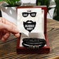TO MY BADASS BEARDED HUBBY, LOVE YOU FOREVER MEN'S BRACELET FOR HUSBAND, BIRTHDAY/ANNIVERSARY GIFT FOR HIM, BRACELET WITH ENGRAVED MESSAGE AND MESSAGE CARD FOR YOUR HUSBAND