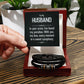 TO MY HUSBAND LOVE YOU FOREVER MEN'S BRACELET FOR HUSBAND, BIRTHDAY/ANNIVERSARY GIFT FOR HIM, BRACELET WITH ENGRAVED MESSAGE AND MESSAGE CARD FOR YOUR HUSBAND