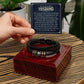 TO MY INCREDIBLE HUSBAND, LOVE YOU FOREVER MEN'S BRACELET FOR HUSBAND, BIRTHDAY/ANNIVERSARY GIFT FOR HIM, BRACELET WITH ENGRAVED MESSAGE AND MESSAGE CARD FOR YOUR HUSBAND