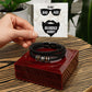 TO MY BADASS BEARDED HUBBY, LOVE YOU FOREVER MEN'S BRACELET FOR HUSBAND, BIRTHDAY/ANNIVERSARY GIFT FOR HIM, BRACELET WITH ENGRAVED MESSAGE AND MESSAGE CARD FOR YOUR HUSBAND