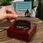 I LOVE YOU, LOVE YOU FOREVER MEN'S BRACELET FOR HUSBAND, BIRTHDAY/ANNIVERSARY GIFT FOR HIM, BRACELET WITH ENGRAVED MESSAGE AND MESSAGE CARD FOR YOUR HUSBAND