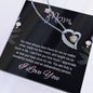 Mom, Forever Love Necklace With You Are Truly A Wonderful Mother and An Extraordinary Person Message Card, Mother's Day Gift, Birthday, Anniversary, Pendant For Her, Jewelry For Her