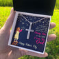 I LOVE YOU DAD, ARTISAN-CRAFTED STAINLESS STEEL CROSS NECKLACE, FATHER'S DAY GIFT, UNIQUE GIFT WITH MESSAGE CARD