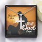 BEST DAD EVER, ARTISAN-CRAFTED STAINLESS STEEL CROSS NECKLACE WITH MESSAGE CARD, BIRTHDAY AND FATHER'S DAY GIFT FOR HIM
