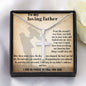 ARTISAN-CRAFTED STAINLESS STEEL CROSS DAD NECKLACE, BIRTHDAY AND FATHER'S DAY GIFT, UNIQUE GIFT WITH MESSAGE CARD