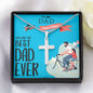 TO MY DAD, ARTISAN-CRAFTED STAINLESS STEEL CROSS NECKLACE WITH MESSAGE CARD, UNIQUE GIFT FOR HIM, FATHER'S DAY GIFT FOR DAD