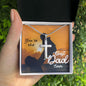 BEST DAD EVER, ARTISAN-CRAFTED STAINLESS STEEL CROSS NECKLACE WITH MESSAGE CARD, BIRTHDAY AND FATHER'S DAY GIFT FOR HIM