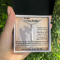 ARTISAN-CRAFTED STAINLESS STEEL CROSS DAD NECKLACE, BIRTHDAY AND FATHER'S DAY GIFT, UNIQUE GIFT WITH MESSAGE CARD