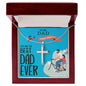 TO MY DAD, ARTISAN-CRAFTED STAINLESS STEEL CROSS NECKLACE WITH MESSAGE CARD, UNIQUE GIFT FOR HIM, FATHER'S DAY GIFT FOR DAD