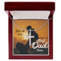 BEST DAD EVER, ARTISAN-CRAFTED STAINLESS STEEL CROSS NECKLACE WITH MESSAGE CARD, BIRTHDAY AND FATHER'S DAY GIFT FOR HIM