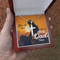 BEST DAD EVER, ARTISAN-CRAFTED STAINLESS STEEL CROSS NECKLACE WITH MESSAGE CARD, BIRTHDAY AND FATHER'S DAY GIFT FOR HIM