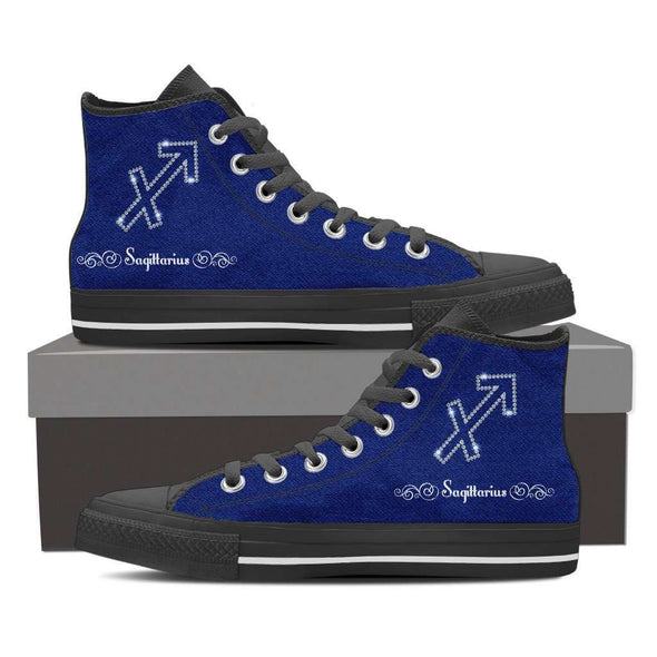 Sagittarius High Top Canvas Shoes