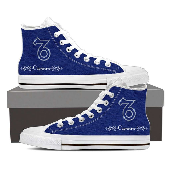 Black Capricorn Men's Canvas Shoes