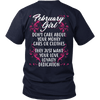 Limited Edition ***February Girl Don't Care About Money Back Print*** Shirts & Hoodies