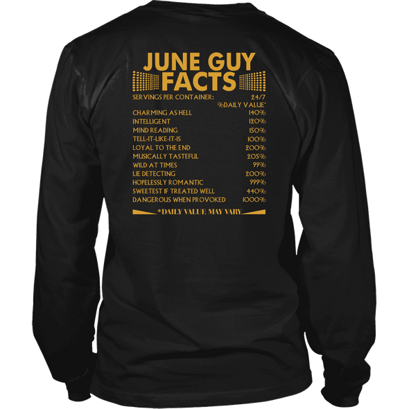 Limited Edition ***June Guy Facts Back Print*** Shirts & Hoodies