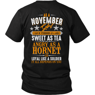 Limited Edition *** November Girl Sweet As Tea Back Print*** Shirts & Hoodies