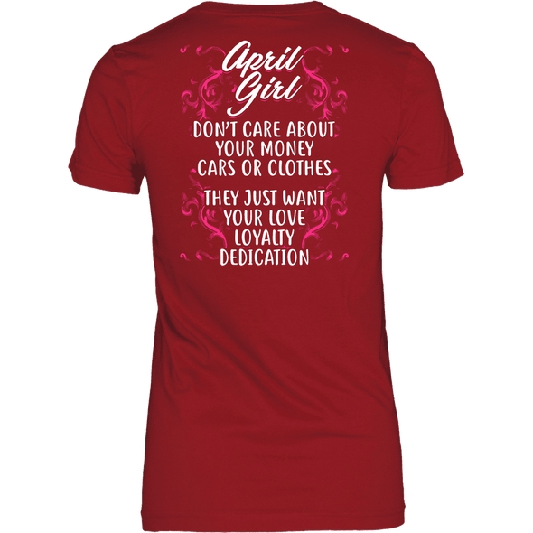 Limited Edition ***April Girl Don't Care About Money Back Print*** Shirts & Hoodies