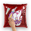 Rainbow Unicorn Reversible Mermaid Magic Sequins Pillow