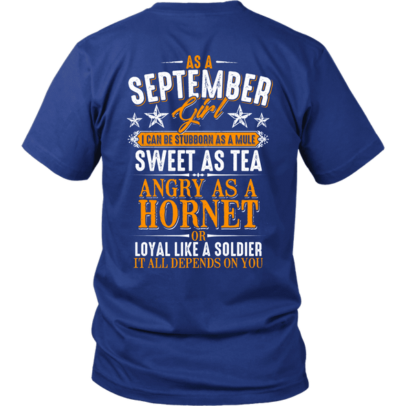 Limited Edition ***September Girl Sweet As Tea Back Print*** Shirts & Hoodies