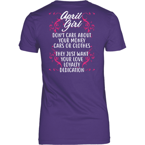 Limited Edition ***April Girl Don't Care About Money Back Print*** Shirts & Hoodies