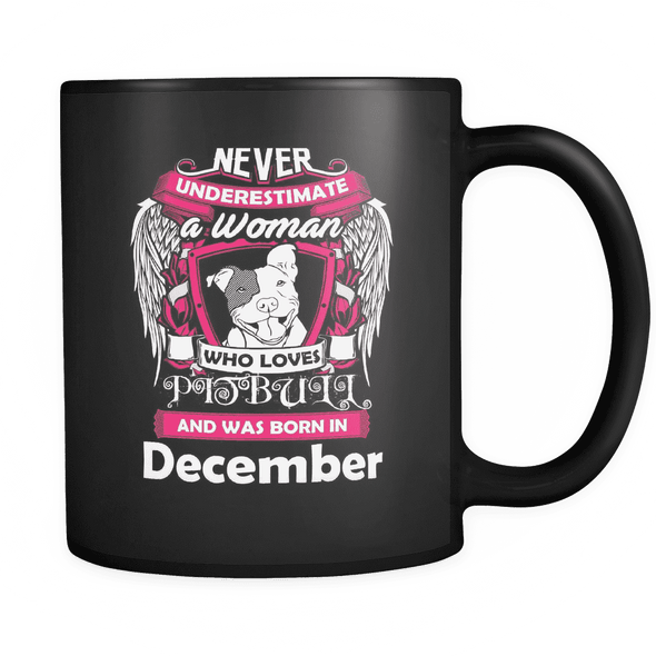 December Women Who Loves Pitbull Mug