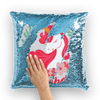 Custom Unicorn Flip Pillow - Christmas Gift for Her - Sequin Flip Pillow