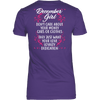 Limited Edition ***December Girl Don't Care About Money Back Print*** Shirts & Hoodies