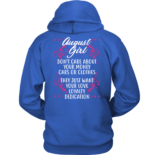 Limited Edition ***August Girl Don't Care About Money Back Print*** Shirts & Hoodies