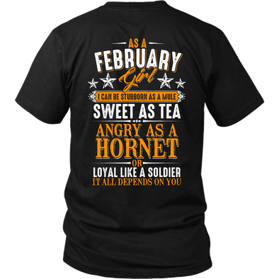 Limited Edition ***February Girl Sweet As Tea Back Print*** Shirts & Hoodies