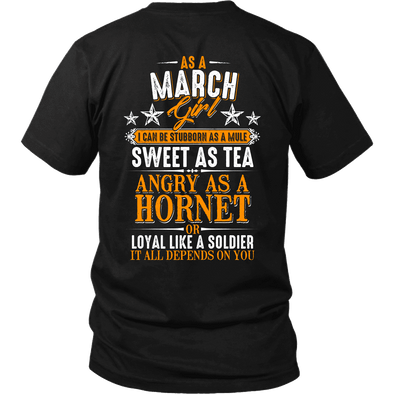 Limited Edition ***March Girl Sweet As Tea Back Print*** Shirts & Hoodies