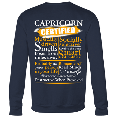Limited Edition ***Capricorn Certified Back Print*** Shirts & Hoodies