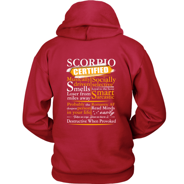 Limited Edition ***Scorpio Certified Back Print*** Shirts & Hoodies