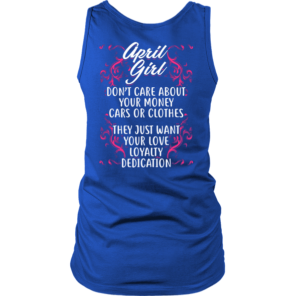 Limited Edition ***April Girl Don't Care About Money Back Print*** Shirts & Hoodies