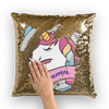 Custom Girl Christmas Gift - Unicorn Flip Pillow