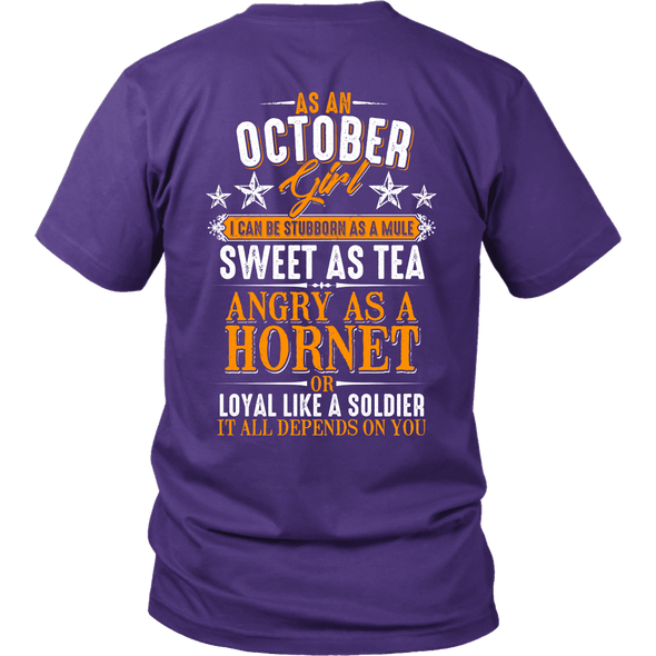 Limited Edition ***October Girl Sweet As Tea Back Print*** Shirts & Hoodies